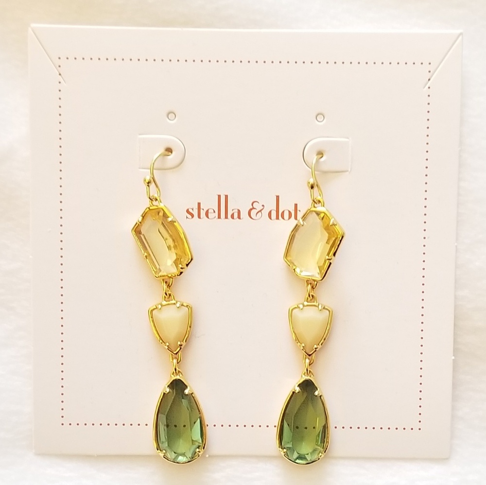 Stella & Dot Pippa Stone Earrings